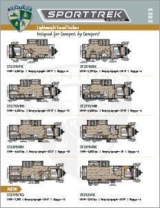 2023 Venture RV SportTrek Lightweight Travel Trailers Flyer