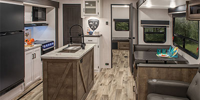 2024 Venture RV SportTrek ST333VIK Travel Trailer Kitchen and Dinette