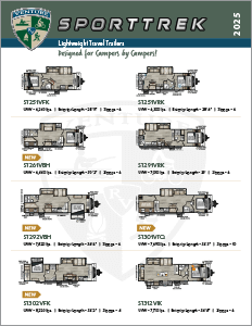 2025 Venture RV SportTrek Lightweight Travel Trailers Flyer